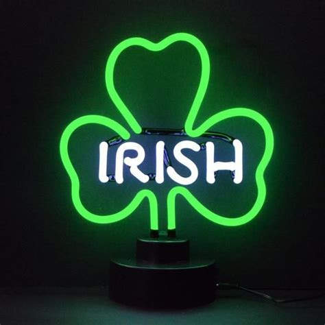 Shine Brighter With Our Irish Shamrock Neon Sculpture Each Of Our