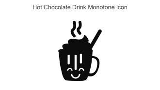 Hot Chocolate Drink Monotone Icon In Powerpoint Pptx Png And Editable Eps Format PPT Example