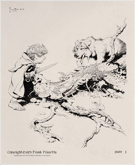 Frank Frazetta Lord Of The Rings Portfolio Book Graphics