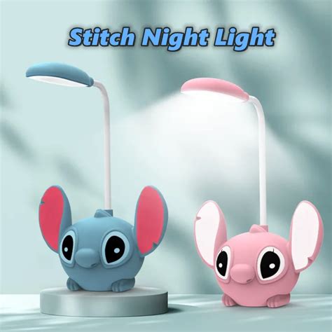 Disney L Mpara 3D De Stitch Para Ni Os Luz De Noche Decoraci N De