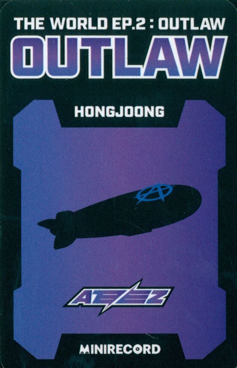 ATEEZ THE WORLD EP 2 OUTLAW HONG JOONG Trading Card ありある まんだらけ