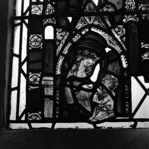 Photograph Of Detail Of Stained Glass Window In Warwickshire John