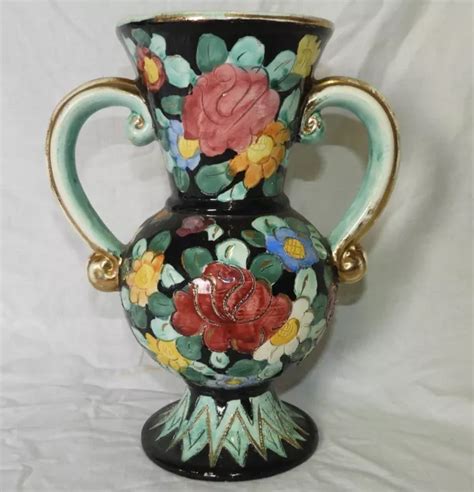 Grand Vase Vallauris Sign D Cor Floral Style Monaco Cm Kitch