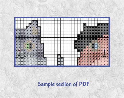 Funky Cats Cross Stitch Pattern Fun Mini Cat Motifs To Form Etsy