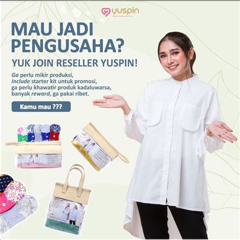 Jual Yuspin Starter Kit Paket Pendaftaran Reseller Resmi Pembalut Kain