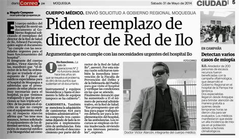 Grupo Iniciativa Anticorrupcion Ilo Piden Reemplazo De Director De Red