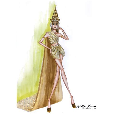 La Lisa Thai Costume Thai Dress Costumes Yellow Dress