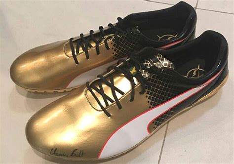 Usain Bolt Puma Gold Spikes 100m