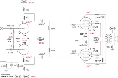 Single Ended 6v6 Guitar Amp Schematic