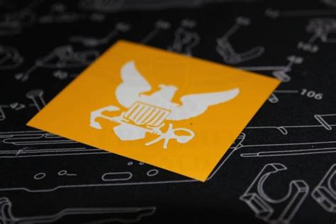 Navy Logo Stencil - Freedom Stencils