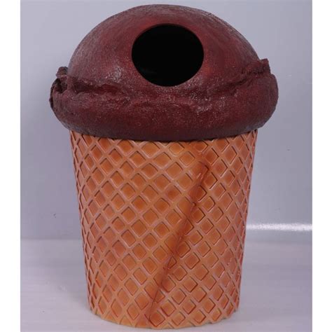 Chocolate Ice Cream Cone Trash Can Natureworks Australia