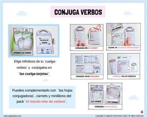 Cómo Conjugar Los Verbos En Español Actividades Para Conjugar Verbos