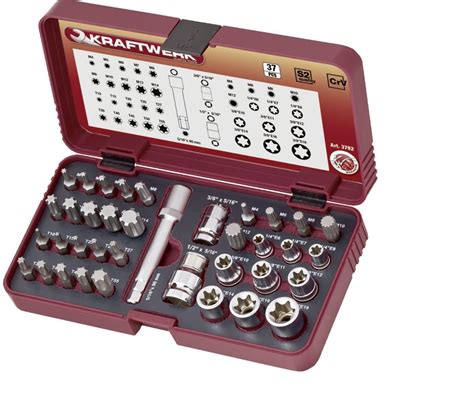 Coffret 37 Douilles Et Embouts TORX XZN RIBE KRAFTWERK 3792