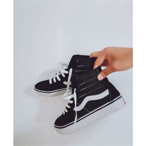 Tenis Vans Cano Alto Old Skool Botinha Sk Hi Unissex Preto Cl Ssico