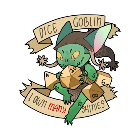 Dice Goblin 1 Dice Goblin T Shirt Teepublic