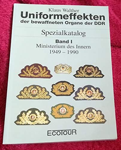 Uniformeffekten Der Bewaffneten Organe I Der DDR Spezialkatalog