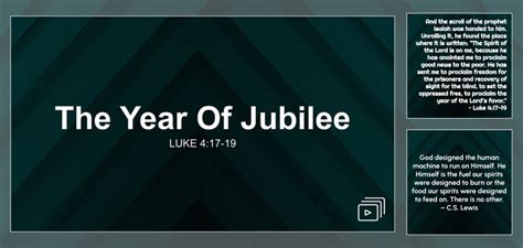 The Year Of Jubilee Sermon by Sermon Research Assistant, Luke 4:17-19 - SermonCentral.com