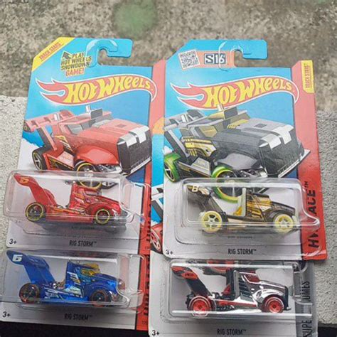 RIG STORM HOT WHEELS HW RACE ESCALA PRODUTO NA EMBALAGEM LACRADO Miniatura Em Metal