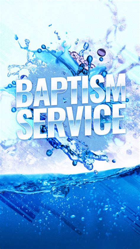 Graphics Baptism Service Church Visuals