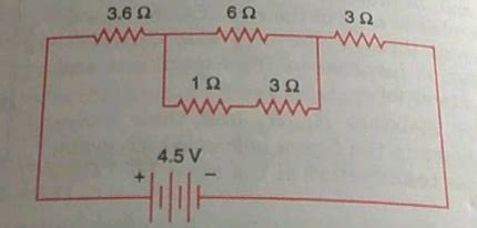 Find The Current Flowing Through The Following Electric Circuit