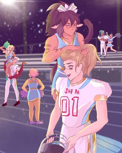 She Ra Football Print In 2021 She Ra Cute Lesbian Couples She Ra