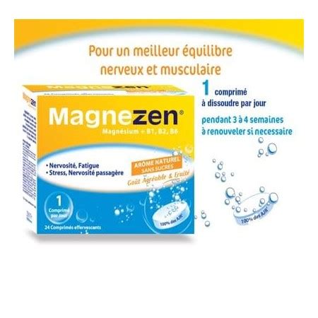 MAGNEZEN MAGNÉSIUM B1 B2 B6