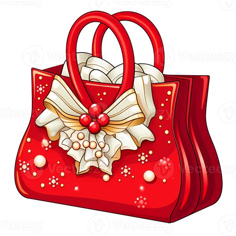 Christmas Gift Bag Clipart Illustration AI Generative 32496364 PNG