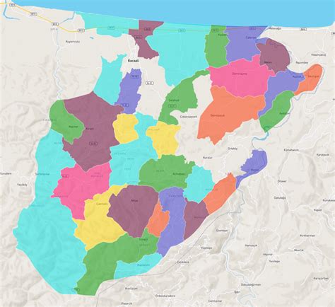 Sakarya Kocaali Nin Mahalleleri Atlasbig