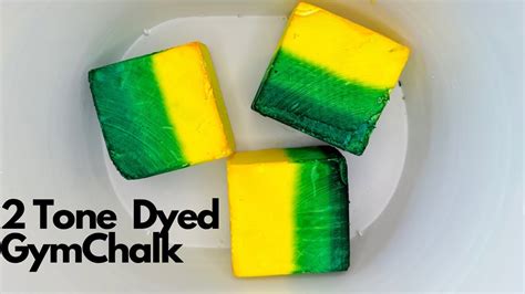 Green Yellow Dyed MagKing GymChalk ASMR Oddly SATISFYING Sleep