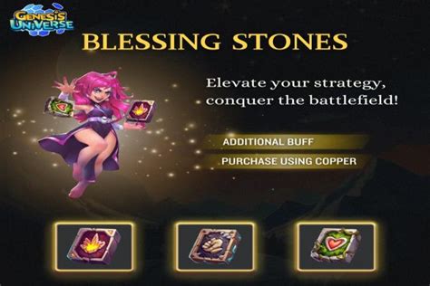 Genesis Universe introduce las Blessing Stones una nueva función para