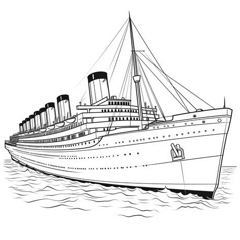 Titanic Im Ozean Happycoloring Net