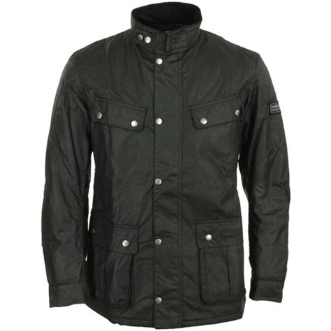 Barbour International Duke Wax Jacket Noir Vêtements Blousons Homme