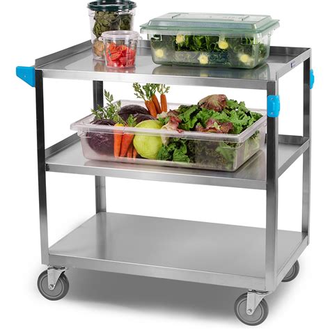 Uc Stainless Steel Shelf Utility Cart X Stainless