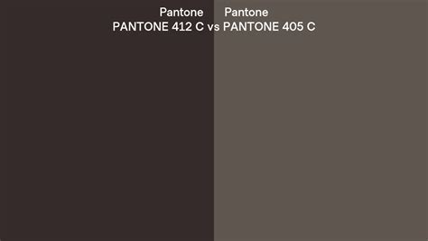 Pantone 412 C Vs Pantone 405 C Side By Side Comparison