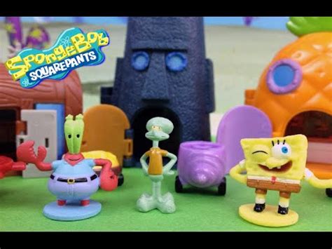 SpongeBob Squarepants Bikini Bottom Mini Playset SpongeBob Mr Krabs And Squidward YouTube