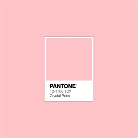 Pantone 12 1708 Tcx Crystal Rose Pantone Pink Pantone Color Pantone