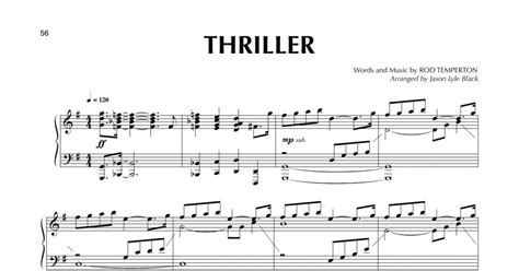 Thriller Arr Jason Lyle Black Piano Solo Print Sheet Music Now