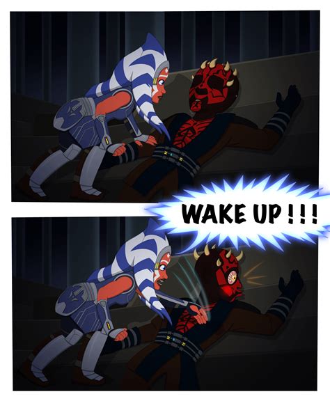 Dreamylion Toh X Star Wars Crossover Ahsoka Reenacts The Luz Wake Up