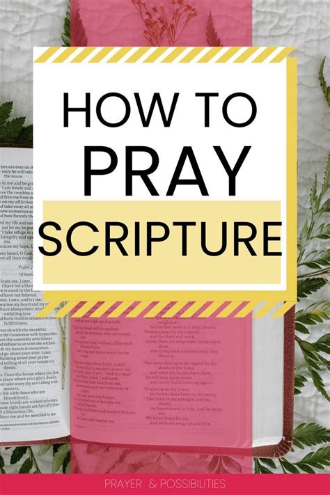 Why And How To Pray Through Scripture Refresh Your Prayer Life Artofit