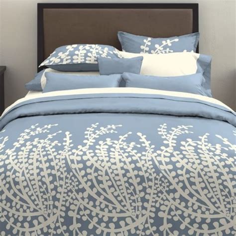 City Scene Branches French Blue Comforter Set - Contemporary - Bedding ...