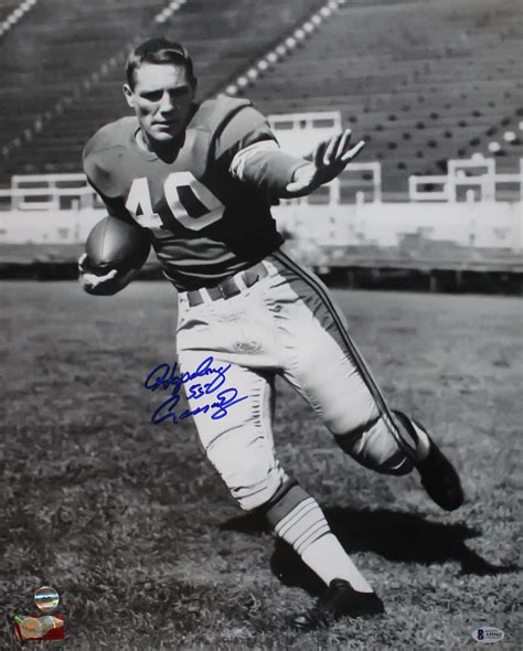 Hopalong Cassady Autographedsigned Ohio State Buckeyes 16×20 Photo Bas