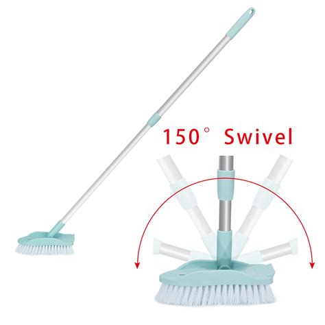 Long Handle Sweeper Cleaning Brush Floor Scrub Brush Extendable Handle Broom Floor Scrub Brush