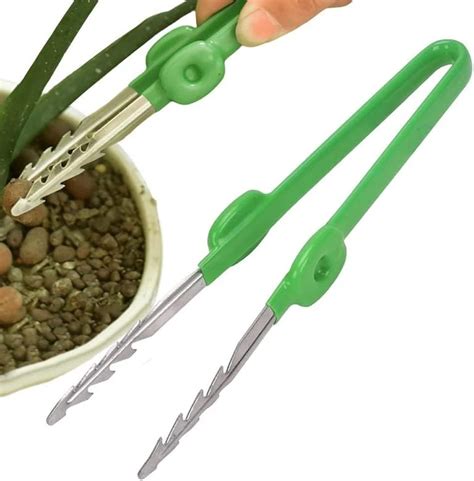 Gardening Tweezers Bonsai Tool Curved Serrated Tip Tweezers