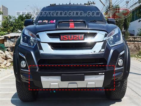 Front Bumper K Sport Style For ISUZU DMAX 2016 Matte Black With Cut