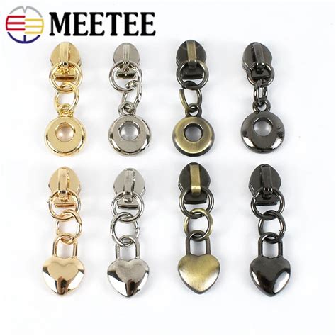 20Pcs Meetee Zipper Sliders For 3 Nylon Zippers Clothing Wallet Pocket