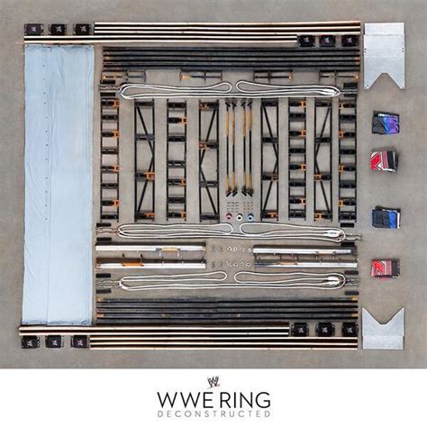 A WWE wrestling ring, deconstructed : r/knolling