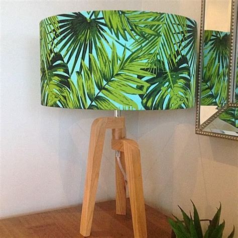 Lampshade Lamp Shade Palms Palm Leaves Tropical Style Coastal Decor