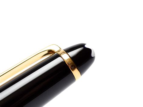 Vintage Montblanc Meisterstuck Masterpiece Pix Black Resin Gold