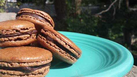 My Baking Affair Dark Chocolate Macarons Chocolate Shells With Dark