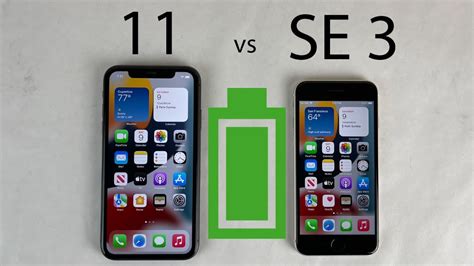 Iphone Se 3 Vs Iphone 11 Battery Life Drain Test Iphone Wired